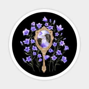 Bluebells, mirror and starlings Magnet